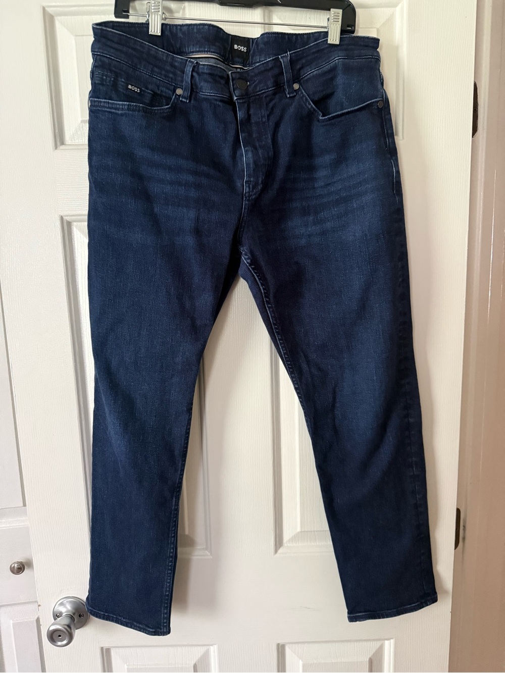 BOSS Men's Dark Blue Slim Jeans 36x30
